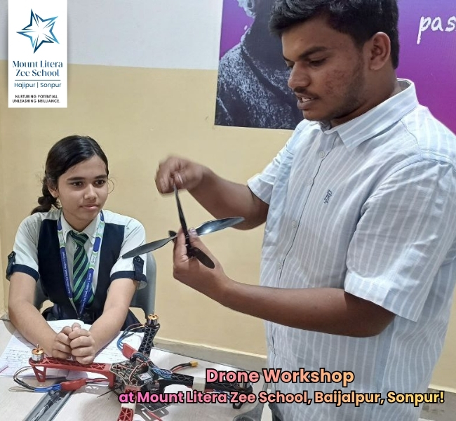 Drone workshop at MLZS hajipur 